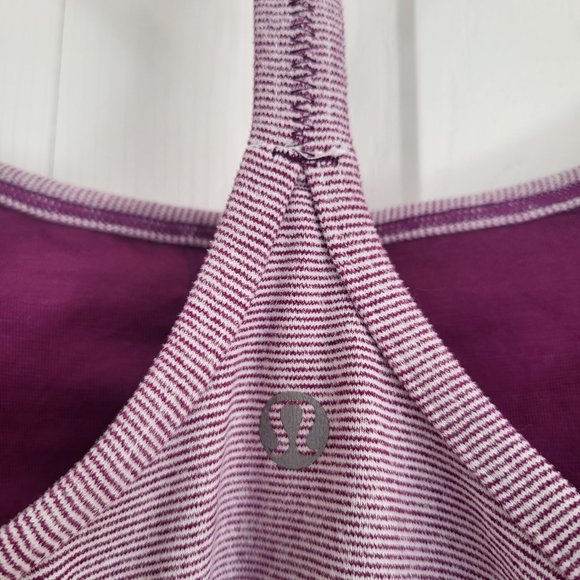 Lululemon power Y tank Purple  sz. 10 - Picture 4 of 8